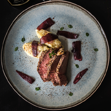 Senneps-roastbeef, opskrift, fremgangsmåde, tilberedning, mad, vin