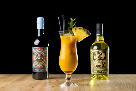 Opskrift og fremgangsmåde for Tropical Sun D. Cocktail