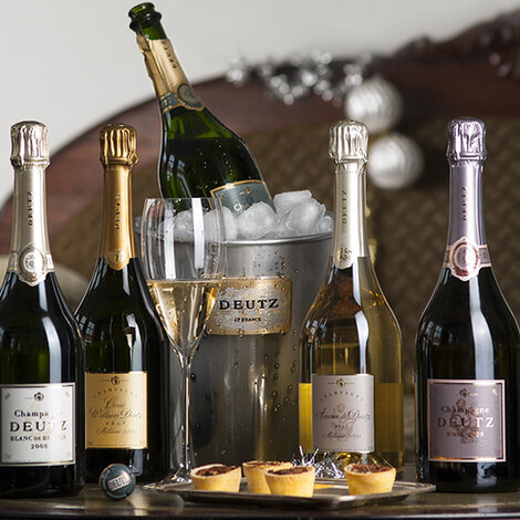 champagne, deutz, demi sec, nytår, bobler