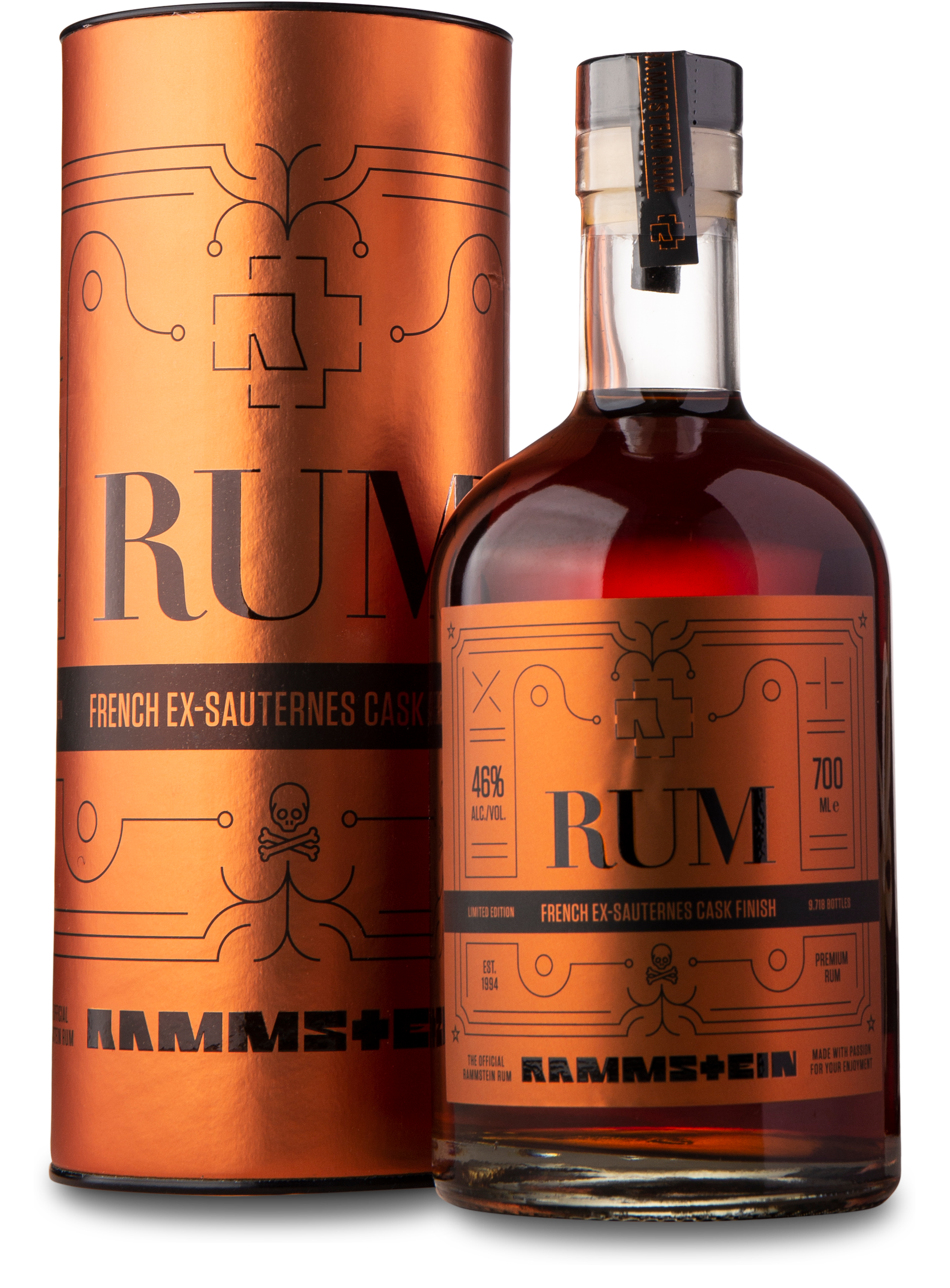 Rammstein Premium Rum - French Ex-Sauternes Cask Finish 46%