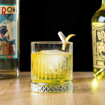 Golden Negroni Cocktail