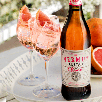 drink, cocktail, riedel, vermut, vermut rose, lustau, opskrift, drinksopskrift