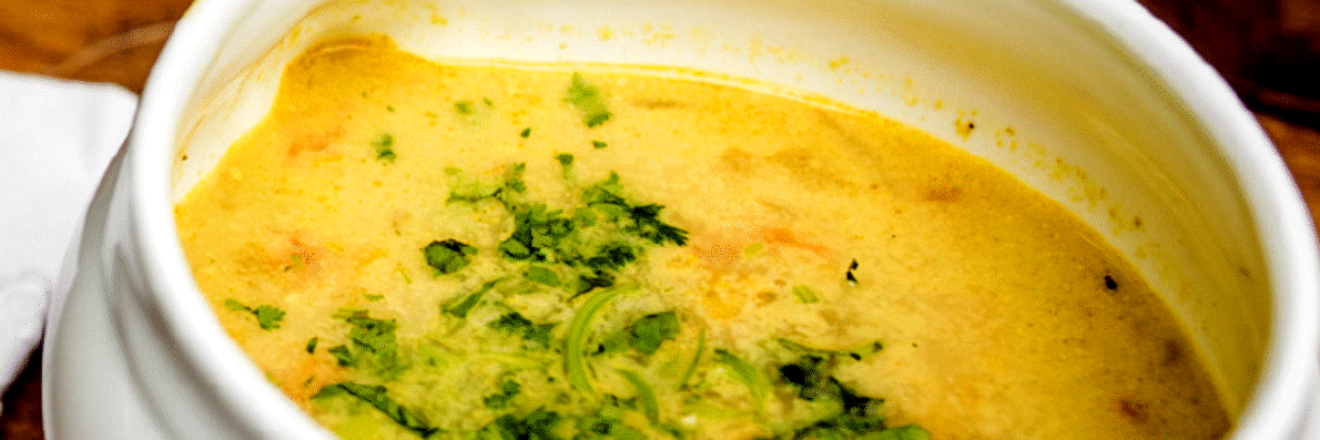 rød linse- og kokosnødsuppe