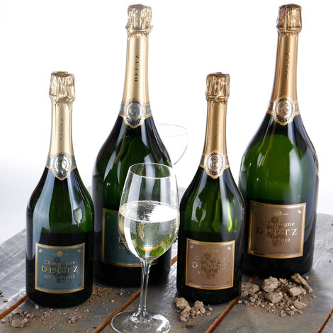 champagne, deutz, brut, nytår, bobler