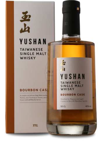 Yushan Single Malt Bourbon cask 46%, 50 cl