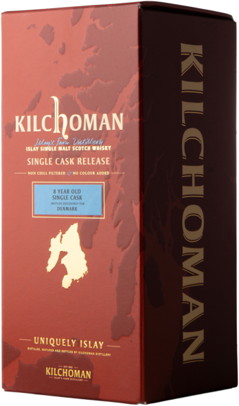 Kilchoman Single Cask, 8 år Bourbon Cask, 57,9%, 70 cl