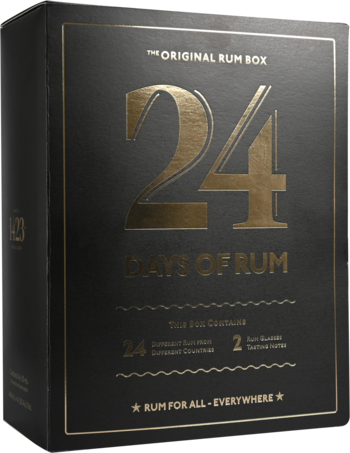 Romkalender - 24 Days Of Rum 2024 Black Edition, 41,3%, 24x2 cl