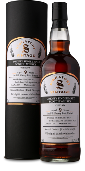 Signatory "Highland Park"Whitlaw Single Cask 9 år, 58,7% 70 cl