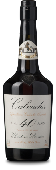 Drouin Calvados 40 Years 40%, Appellation Calvados Contrôlee, 70 cl