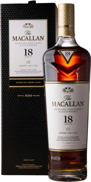 Macallan 18 Years Sherry 43,00%, 70 cl