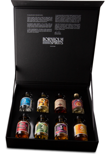 Snaps Bornholm Gaveæske no. 2 38,56%, 8x5 cl