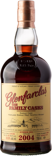 2004 Glenfarclas Family cask, #2385, 58,8% 70 cl, J & G Grant