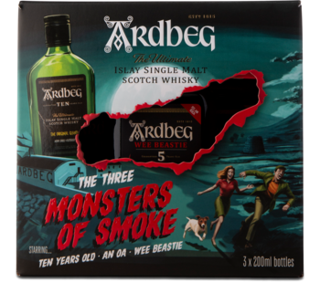 Ardbeg Monsters of Smoke 46,67%, 60 cl, 3 pack