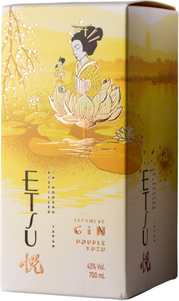 Etsu Double Yuzu Gin 43%, 70 cl