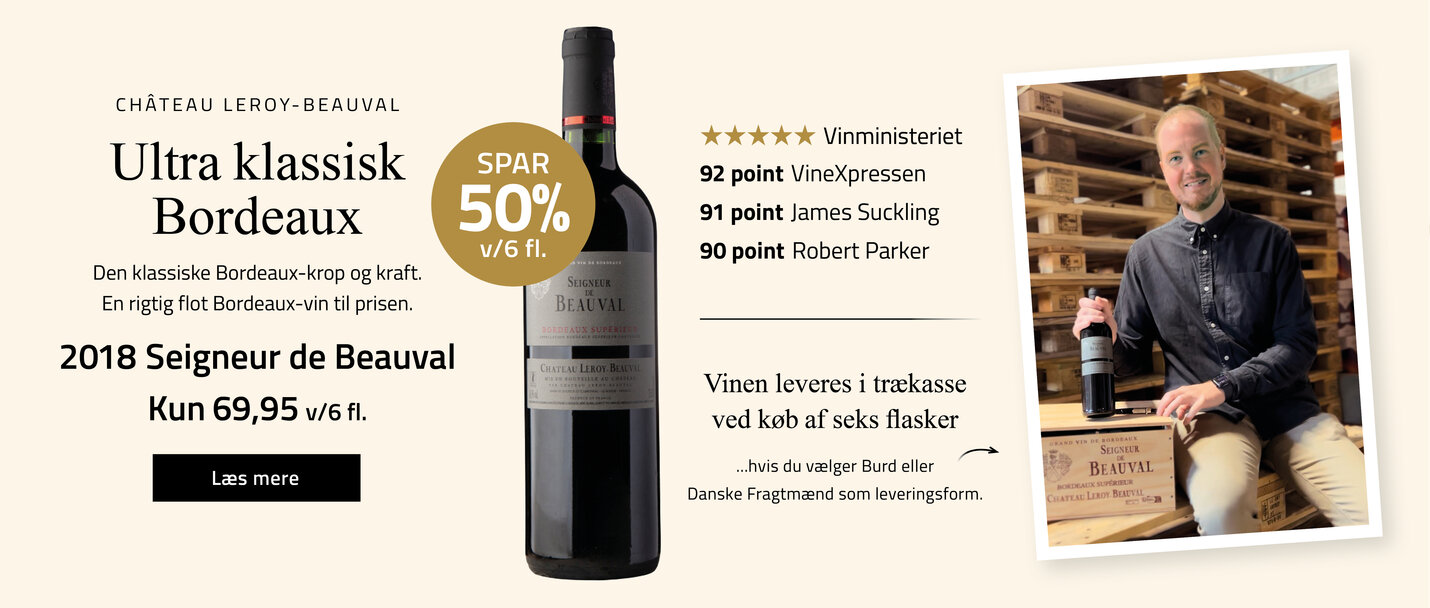 Klassisk Bordeaux med trækasse