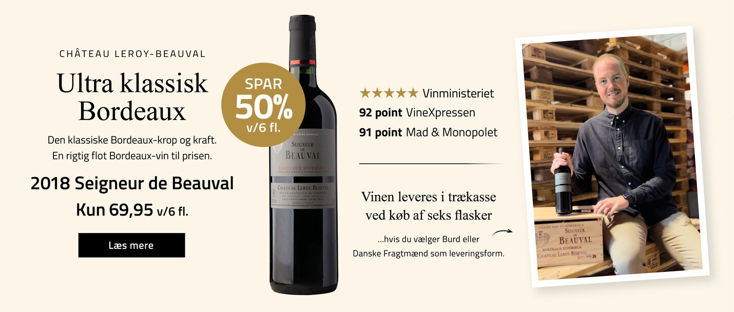 Klassisk Bordeaux med trækasse