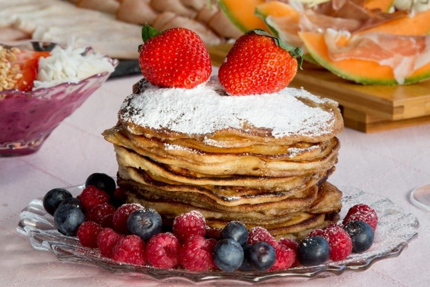 Graham's pandekager med appelsin og grape