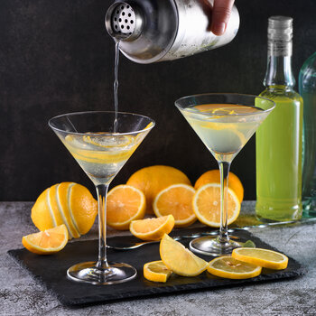 drink, cocktail, riedel, opskrift, drinksopskrift, lemon