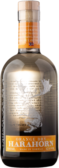 Harahorn Orange Dry Gin 42%, 50 cl