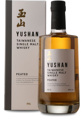 Yushan Single Malt Peated 46%, 50 cl