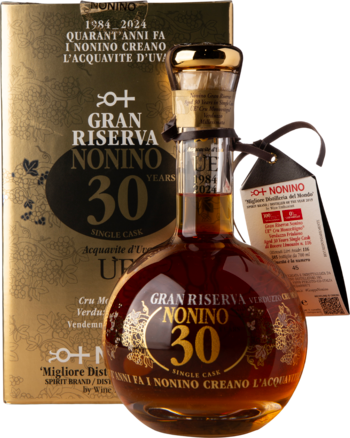 Grappa Acquavite d´uva Ue cru Verduzzo Riserva 30 år 43%, 70 cl