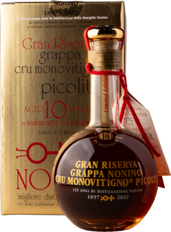 Grappa Monovitigno Gran Riserva 10 år 50%, 70 cl