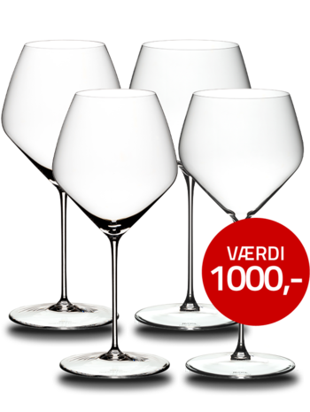 Riedel Veloce Burgundy Red & White Value Set 5330/77 , 1 stk = 4 glas