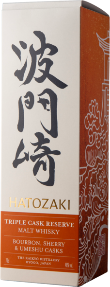 Hatozaki Japanese Triple Cask malt 46%, 70 cl