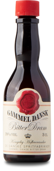 Gammel Dansk 38%, 3 cl