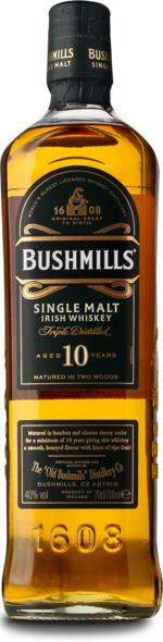 Bushmills 10 Years 40%, 70 cl