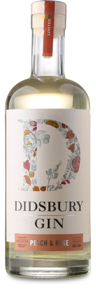Didsbury Peach & Rose Gin 40%, 70 cl