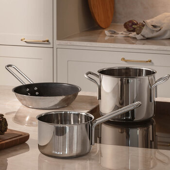 Stainless Steel Grydesæt, 3 dele