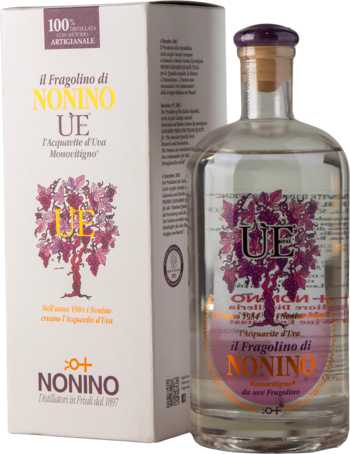Grappa Ue Acquavite d´uva Fragolino 38%, 70 cl