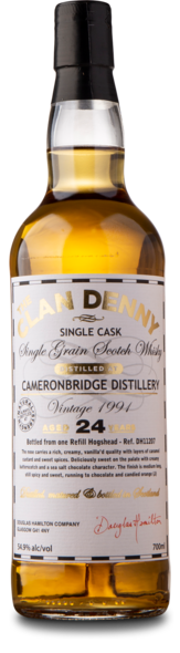 1991 Cameronbridge 24 år Grain whisky, 54,9%, 70 cl