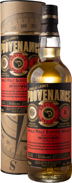 Provenance Inchgower Bourbon cask 8yo 46%, 70 cl