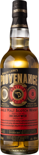 Provenance Inchgower Bourbon cask 8yo 46%, 70 cl