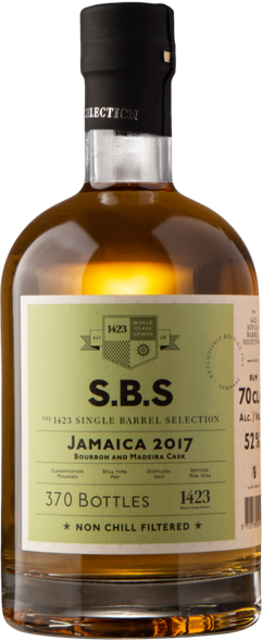 S.B.S Jamaica rom 2017 WPL, Madeira finish, 52%, 70 cl