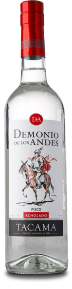 Pisco Demonio de Los Andes Acholado 40%, 70 cl