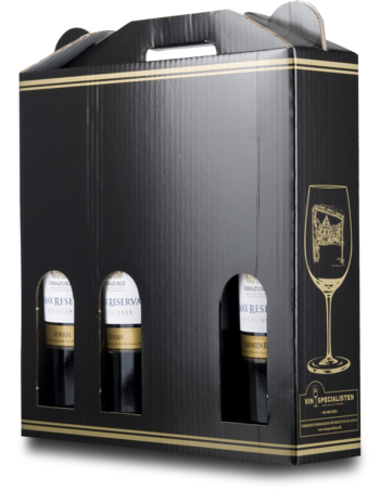 Gavekarton til 4 flasker