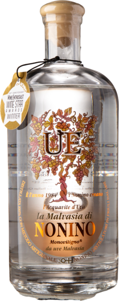 Grappa Ue Acquavite d´uva La Malvasia 38%, 70 cl