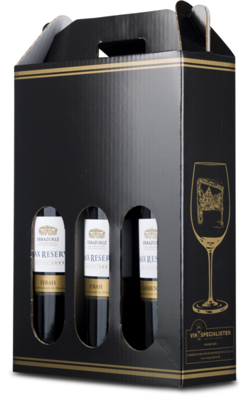 Gavekarton til 3 flasker