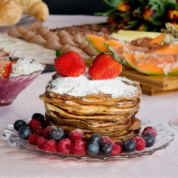 opskrift, mad, Graham's Pandekager med appelsin og grape, tilberedning