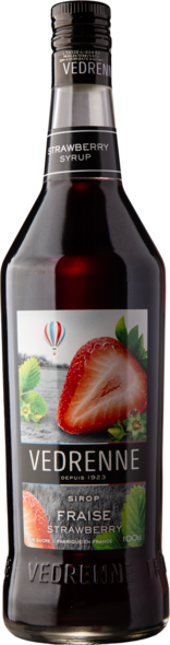 Vedrenne Strawberry Syrup, 100 cl