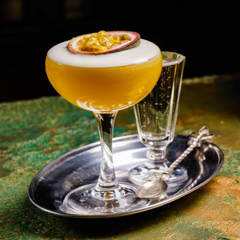 drink, cocktail, riedel, opskrift, drinksopskrift, passionfruit