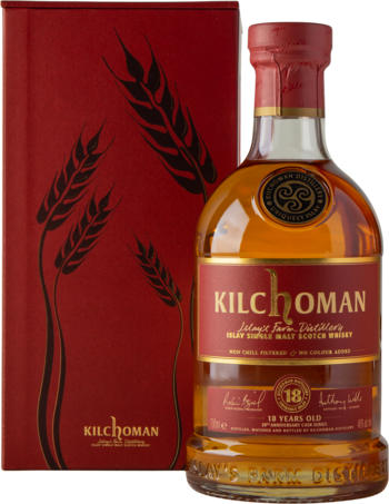 Kilchoman 18 år Bourbon Barrels 46%, 70 cl