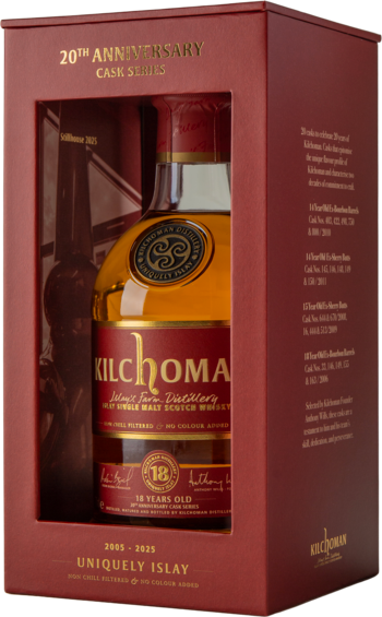 Kilchoman 18 år Bourbon Barrels 46%, 70 cl