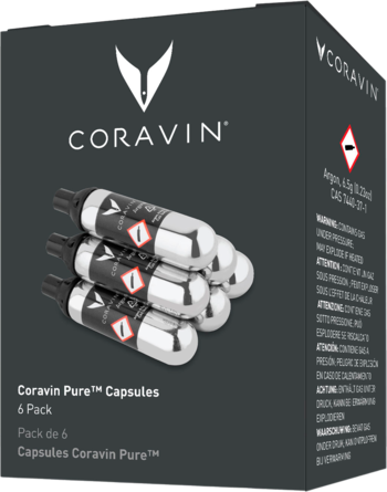 Coravin Pure Argon Capsules 6-Pack