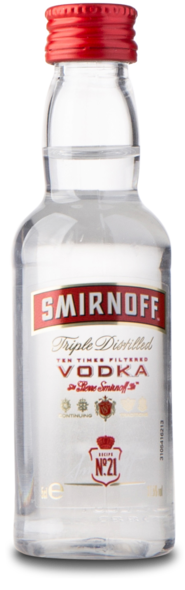 Smirnoff Vodka 37,5%, 5 cl