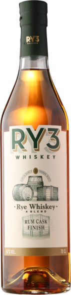 RY3 Whiskey Rum Cask Finish 50%, 70 cl