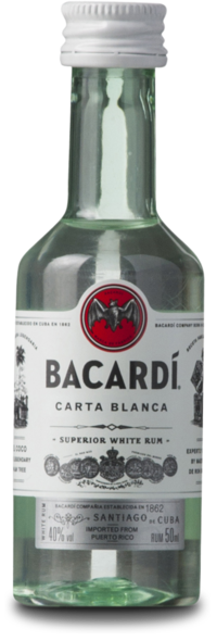 Bacardi White 40%, 5 cl